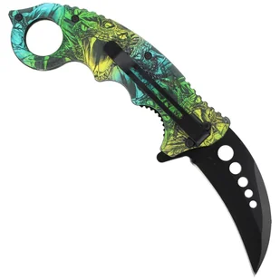 Nóż składany karambit Herbertz CJH Snake Design, Black Blade (ART000139 - 572613) - Noże - miniaturka - grafika 3