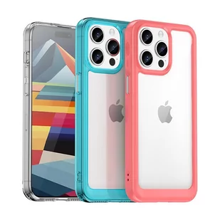 Etui Outer Braders z żelową ramką do iPhone 15 Pro Max czerwone - Etui i futerały do telefonów - miniaturka - grafika 4
