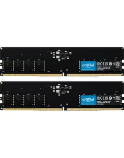 Crucial DDR5 32GB - 5200 - CL - 42 - Dual-Kit - DIMM -CT2K16G52C42U5, Kolor: CZARNY - Pamięci RAM - miniaturka - grafika 1