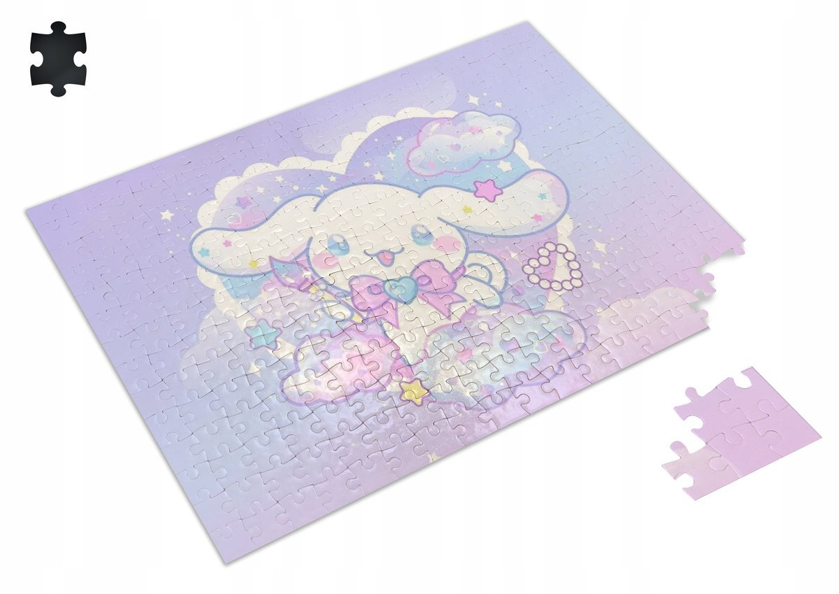 Puzzle KUROMI HELLO KITTY Cinnamoroll A3 252 el z Nadrukiem + IMIĘ 50