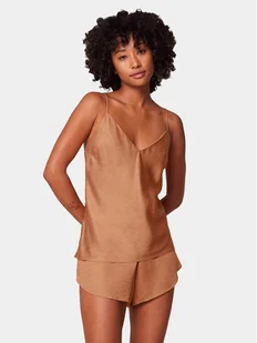 Triumph Piżama Silky Sensuality 10218279 Brązowy Relaxed Fit - Piżamy damskie - miniaturka - grafika 1