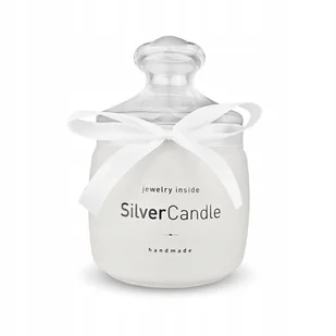 ŚWIECA ZAPACHOWA SILVER CANDLE HAND MADE VANILIA BIŻUTERIA BRANSOLETKA - Świece - miniaturka - grafika 1