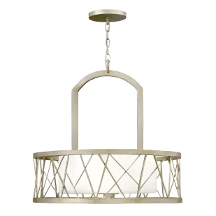 Lampa wisząca Nest - kolor biały, srebrny - HK/NEST/P/B SL - Lampy sufitowe - miniaturka - grafika 1