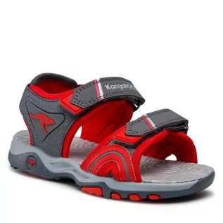 Buty dla chłopców - Sandały KANGAROOS - K-Track 18487 000 2015 S Steel Grey/Red - grafika 1