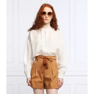 Patrizia Pepe Koszula | Relaxed fit | z dodatkiem lnu - Koszule damskie - miniaturka - grafika 1