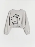 Bluzki dla dziewczynek - Reserved - Bluza Hello Kitty - jasnoszary - miniaturka - grafika 1