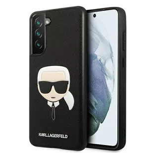 Karl Lagerfeld Etui HC Saffiano Ikonik Head Galaxy S21 FE, czarne 3666339045678 - Etui i futerały do telefonów - miniaturka - grafika 1