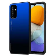 Etui i futerały do telefonów - Etui Cadorabo do Samsung Galaxy M23 5G w kolorze NIEBIESKIM - CZARNYM Dwukolorowe etui ochronne wykonane ze szkła hartowanego i silikonowej nakładki TPU na telefon komórkowy - miniaturka - grafika 1