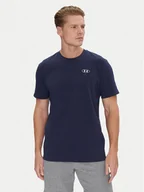 Koszulki sportowe męskie - Under Armour T-Shirt Ua Hw Lc Patch Ss 1382902 Granatowy Loose Fit - miniaturka - grafika 1