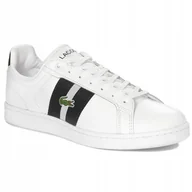 Sneakersy męskie - Lacoste Sneakersy trampki męskie białe White 747SMA0047147 r.44 - miniaturka - grafika 1