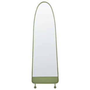 Metalowe lustro ścienne 45 x 146 cm zielone PARNAY Lumarko! - Lustra - miniaturka - grafika 1
