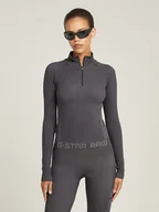 Koszulki sportowe damskie - G-Star Koszulka funkcyjna w kolorze szarym - miniaturka - grafika 1