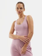 Koszulki i topy damskie - 4F Top 4FWSS24TSLEF041 Różowy Slim Fit - miniaturka - grafika 1