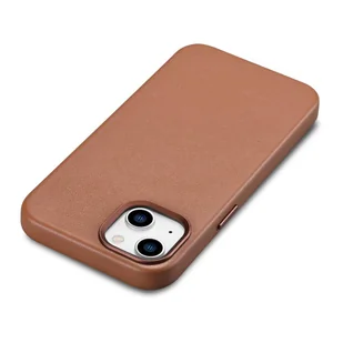 iCarer Case Leather pokrowiec etui z naturalnej skóry do iPhone 14 brązowy (WMI14220705-BN) (kompatybilne z MagSafe) - Etui i futerały do telefonów - miniaturka - grafika 11