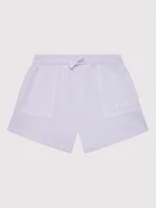 Spodenki damskie - Guess Szorty sportowe J2GD01 KB4O0 Fioletowy Regular Fit - miniaturka - grafika 1