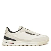 Sneakersy męskie - Sneakersy Tommy Hilfiger Retro Runner Nylon Mix FM0FM05523 Écru - miniaturka - grafika 1