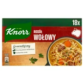 Buliony i przyprawy w kostkach - Knorr Rosół wołowy 18 x 10 g - miniaturka - grafika 1