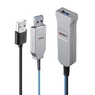 Kable komputerowe i do monitorów - Lindy 43345 kabel USB USB 3.2 Gen 1 (3.1 Gen 1) 30 m USB A 2 x USB A Niebieski, Srebrny - miniaturka - grafika 1