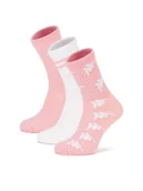 Skarpetki damskie - Kappa Skarpety KR_SUPERT_SS25 (3-PACK) Różowy - miniaturka - grafika 1