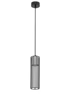 Lampy sufitowe - Fobia lampa wisząca 1-punktowa czarna/srebrna 33448 - miniaturka - grafika 1