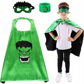 Ozdoby do włosów - STRÓJ HULK AVENGERS MASKA + PELERYNA + OPASKA NA RĘKĘ - miniaturka - grafika 1