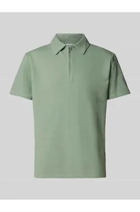 Koszulka polo z krótkim zamkiem błyskawicznym model SANDER - Selected Homme - Koszulki męskie - miniaturka - grafika 1