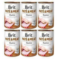 Mokra karma dla psów - Brit Paté & Meat królik 6x400 g - miniaturka - grafika 1