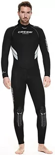 Cressi Men's Castoro Man Monopiece Wetsuit Mokry skafander z neoprenu o grubości 5mm ,Czarny/Szary ,4XL ,XLR106448 - Pianki do pływania - miniaturka - grafika 1