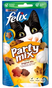 Purina Felix Party Mix karma dla kota o smaku kurczaka, wątróbki i indyka 60g - Suplementy i witaminy dla kotów - miniaturka - grafika 1