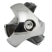 Inne mocowania - Złącze trzykierunkowe lewe Ø25 chrom - miniaturka - grafika 1