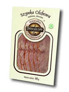Szynka Olchowa wieprzowa, wędzona, pieczona 80 g - Kiełbasa i wędliny - miniaturka - grafika 1