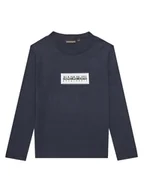 Bluzki damskie - Napapijri Bluzka S-Chamois NP0A4HYK D Granatowy Regular Fit - miniaturka - grafika 1