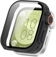 Akcesoria do smartwatchy - SILIKONOWE ETUI + SZKŁO HARTOWANE DO HUAWEI WATCH FIT 4 CZARNE - miniaturka - grafika 1