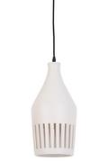 Lampy sufitowe - Light & Living Lampa wisząca Twinkle ceramiczna biała F-179372 - miniaturka - grafika 1