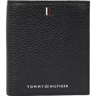 Portfele - Tommy Hilfiger Męskie portfele TH Central Trifold, czarne, jeden rozmiar, Czarny, rozmiar uniwersalny - miniaturka - grafika 1