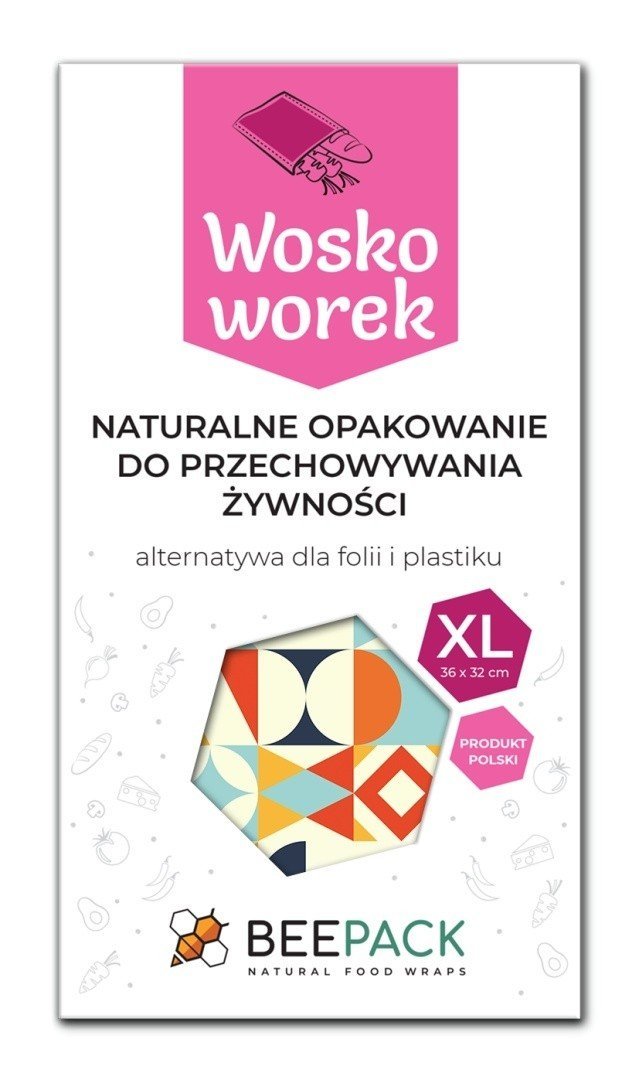 Woskoworek do przechowywania ĹĽywnoĹ›ci, GEOMETRIA, BeePack