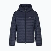Sport OUTLET - Kurtka męska EA7 Emporio Armani Train Core Id Down Light Jacket Hoodie armani blue WYSYŁKA W 24H 30 DNI NA ZWROT - miniaturka - grafika 1