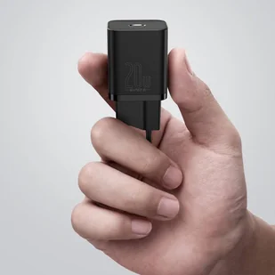 Baseus Super Si 1C szybka ładowarka USB Typ C 20 W Power Delivery czarny (CCSUP-B01) - Ładowarki do telefonów - miniaturka - grafika 12