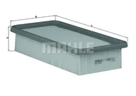 Filtry powietrza - Filtr powietrza Mahle LX 1808 - miniaturka - grafika 1