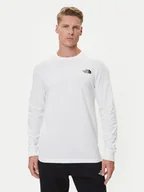 Koszulki męskie - The North Face Longsleeve Easy NF0A8A6F Biały Regular Fit - miniaturka - grafika 1
