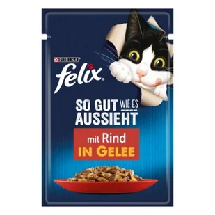 Felix So gut wie es aussieht Wołowina 52x85 g - Mokra karma dla kotów - miniaturka - grafika 1
