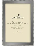 Ramki na zdjęcia - Ramka metalowa zdjęcie 10x15 srebrna z perełkami - miniaturka - grafika 1