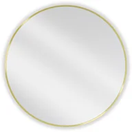 Lustra - Mexen Loft lustro łazienkowe okragłe 80 cm, rama złota - 9850-080-080-000-50 - miniaturka - grafika 1