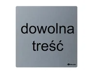 Akcesoria łazienkowe - Merida piktogram ze stali nierdzewnej Dowolna treść GSM011 - miniaturka - grafika 1