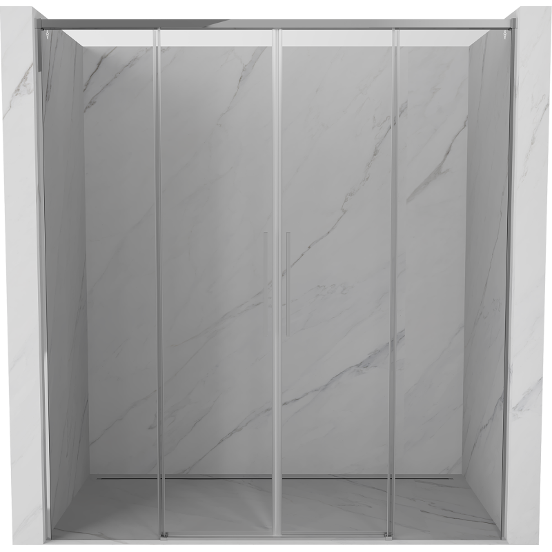 Mexen Rox drzwi prysznicowe rozsuwane 190 cm, transparent, chrom - 8C2-190-002-01-00