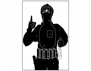 TARCZA Tarcze strzeleckie Zamachowiec Terrorysta - Zabawki militarne - miniaturka - grafika 1
