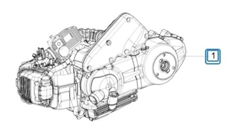 Silnik 125 ccm Maxtuned, 4T 2V, Euro 3, CM160548