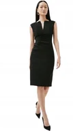 Sukienki - KAREN MILLEN SUKIENKA DAMSKA CZARNA PROSTA 40 OFC - miniaturka - grafika 1
