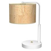 Lampy stojące - Milagro Lampa gabinetowa CORK White/Cork 1xE27 MLP7524 - miniaturka - grafika 1