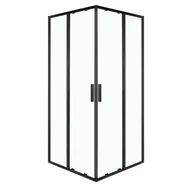 Kabiny prysznicowe - Kabina prysznicowa Solid SQ 90 BL szkło hartowane 6 mm profile czarne KERRA - miniaturka - grafika 1